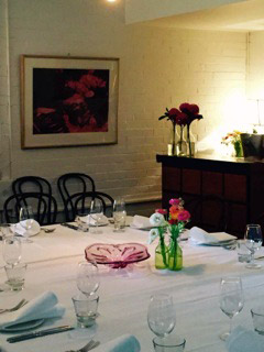 view of the private dining room